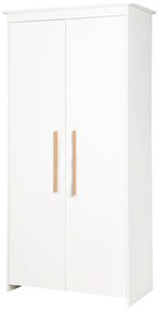 Fehér gyerek ruhásszekrény 96x190x50 cm Lilo – Roba