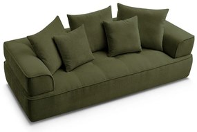 Zöld zsenília kanapé 237 cm Whesley – Bobochic Paris