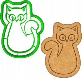 Forma Lyukasztó Sütemény- és Mézeskalácsvágó Halloween Cica Macska