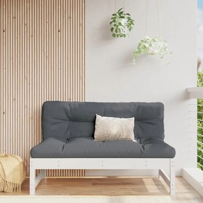 vidaXL fehér tömör fenyőfa középső kanapé 120 x 80 cm