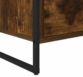 Széf fiókkal Füstös tölgy 79 x 36 x 75.5 cm Faanyag