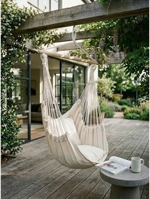 Krémszínű párnázott kerti függőfotel Tobago – Garden Pleasure
