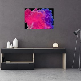 Színes füst képe (üvegen) (70x50 cm)