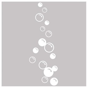 Soap Bubbles zuhanyajtó matrica, 30 x 80 cm - Ambiance