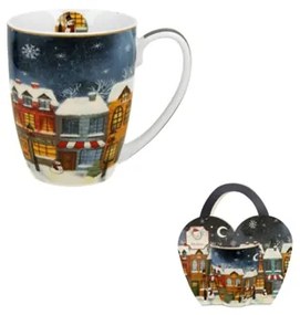 Karácsonyi porcelán bögre 360 ml díszcsomagolásban Christmas City