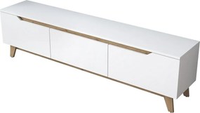 Dite White and Walnut TV-asztal