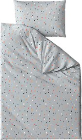 Krepp ágynemű kiságyhoz Renforcé PINTURA szürke Ágyneműhuzat mérete: 45 x 65 cm | 90 x 140 cm