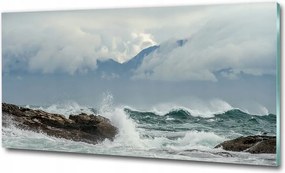 Fotó üvegkép Átlátszó víz 125x50