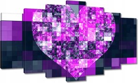 Festmények 140x80 Szív alakú mozaik