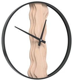 barna vas és tölgyfa falióra Ø35 cm