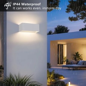 Brilagi - LED kültéri fali lámpatest DONNANI LED/7W/230V 20 cm fehér IP44