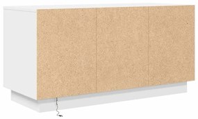 fehér TV-szekrény LED-lámpákkal 100x41x50 cm