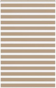 vidaXL zebrafüggönnyel homokbarna szövetszélesség 140,9 cm poliészter