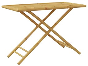 összecsukható bambusz kerti asztal 110x55x75 cm