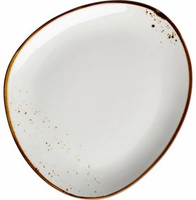 Mäser Ovális tál Pintar White barna pöttyökkel 26x 23 cm, S