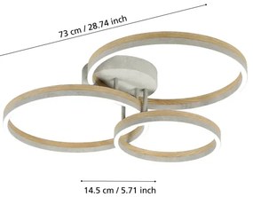 Eglo 39895 -LED Dimmelhető felületre szerelhető csillár CADINARO LED/12,5W/230V + 2xLED/15,5