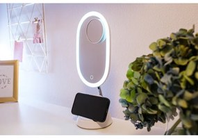 Immax 08970L - LED állítható tükör vezeték nélküli töltéssel LED/18W/230V