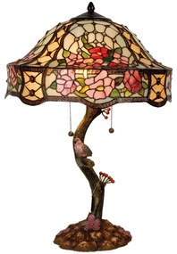 Tiffany asztali lámpa Rózsaszín Ø 45x62 cm