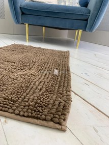 Textil barna (brown) fürdőszobai szőnyeg 50x80 cm