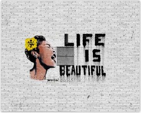 Poszterek 50x40 Banksy Life is beautiful