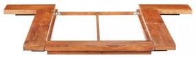 japán stílusú tömör akácfa futon ágykeret 100 x 200 cm