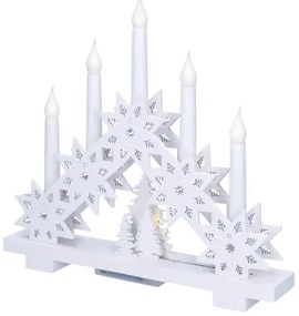 Solight 1v265 - LED Karácsonyi gyertyatartó 5xLED/2xAA meleg fehér