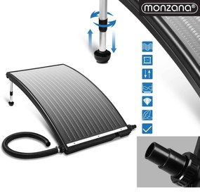 monzana® Napelem vízmelegítéshez 112x55x14 cm - antracit