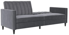 Szürke bársony kanapé 207 cm Celine – Støraa