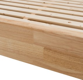 Franciaágy, 180x200, masszív fa, természetes, FLORENCIA