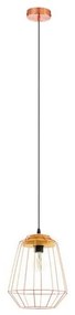 Eglo 54679 - NATUR LED függőlámpa kábelen, 1xE27/4W/230V, rézszínű