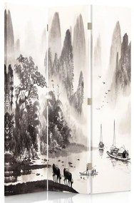 Gario Paraván Festoi táj a völgyben Méret: 110 x 170 cm, Kivitelezés: Klasszikus paraván