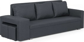 DOLAR II Háromszemélyes kinyitható kanapé Szürke