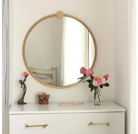 Fali tükör AYNA 60 cm arany