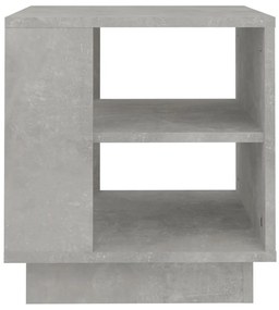 Betonszürke szerelt fa dohányzóasztal 40x40x43 cm