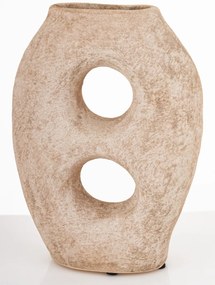 Evora design Váza kerámia barna 28x20,5x8cm