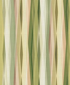 Tapéta geometrikus függőleges vonalak árnyalat zöld narancs barna fehér tapéta