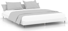 vidaXL fehér szerelt fa ágykeret 200 x 200 cm