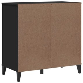 VIKEN fekete szerelt fa tálalószekrény 80 x 40 x 80 cm