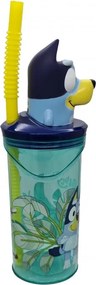 Bluey Splash 3D műanyag szívószálas pohár 360 ml