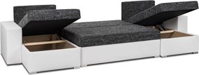 LEO-U Kinyitható kanapé Szürke/szürke