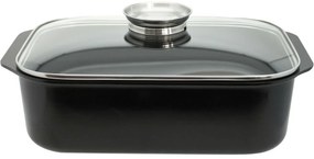 Elo 82840 Basic Sütőedény üvegfedővel és aromásfogantyúval Raffinesse 40 x 26 cm