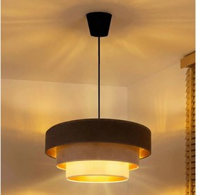 BRILAGI - Kábeles függeszték LUNETA 1xE27/60W/230V átm. 40 cm barna/bézs/krém