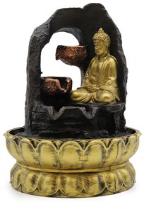 Szoba Szökőkút - Arany Meditáló Buddha