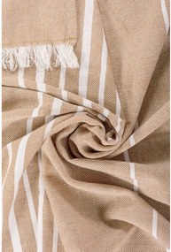 Bézs pamut takaró 150x200 cm Solene – Tiseco Home Studio