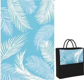 Outsunny kétoldalas, tartós, időjárásálló kültéri szőnyeg hordtáskával és földleszorítókkal – erkélyre, kertbe, teraszra, fürdőszobába, előszobába, ko