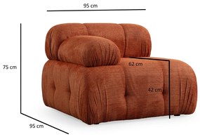 Sarok ülőgarnitúra Pettit 3 (narancssárga). 1101729