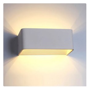 Kültéri LED fali lámpa, lefelé és felfelé világít, 6W, 443lm, 3000K melegfehér, fehér, IP40