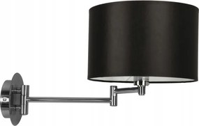 Alexia Fali lámpa Króm 1X40W E14 Lámpabúra Fekete