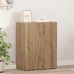 Irodai szekrény - Artisan tölgy - 60 x 32 x 77.5 cm - Műanyag