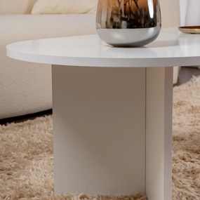 Dohányzóasztal Sable White